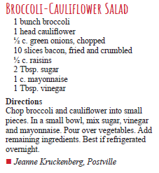 Broccoli-Cauliflower Salad