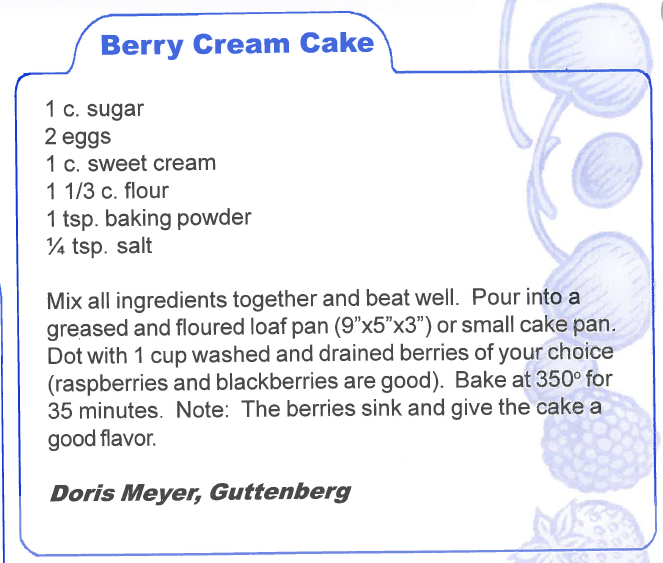 Berry Cream Cake