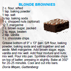 Blonde Brownies