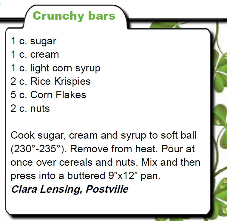 Crunchy Bars