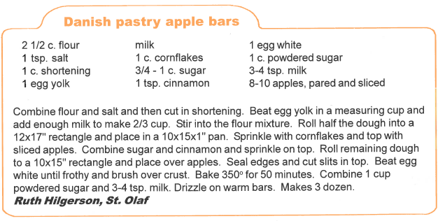 Danish Pastry Apple Bars