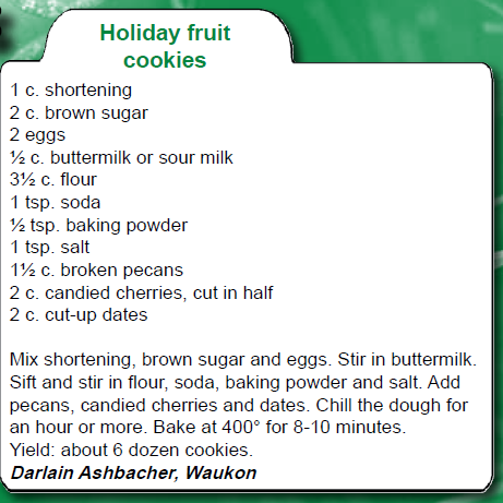 Holiday Fruit Cookies