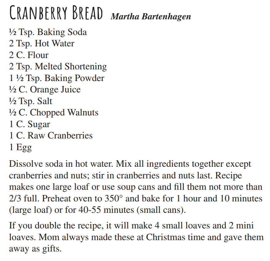 Cranberry Bread