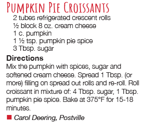 Pumpkin Pie Croissants