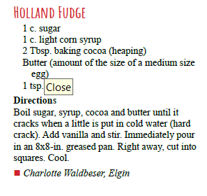 Holland Fudge