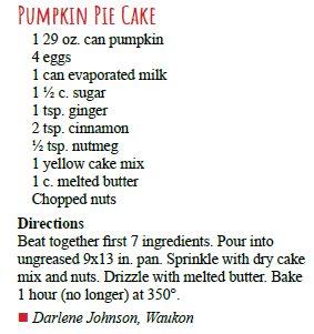 Pumpkin Pie Cake