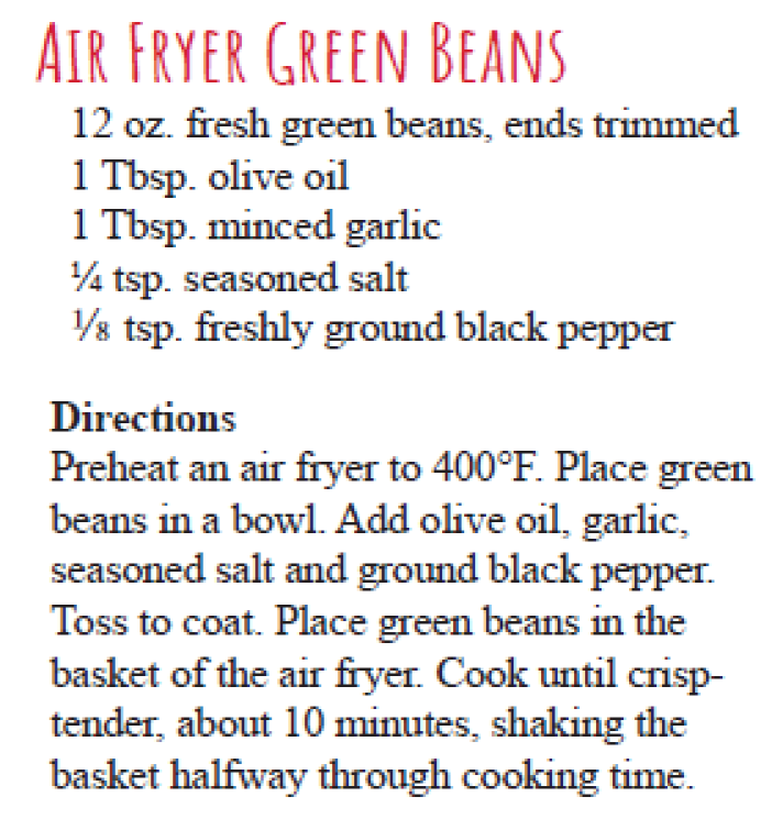 Air Fryer Green Beans
