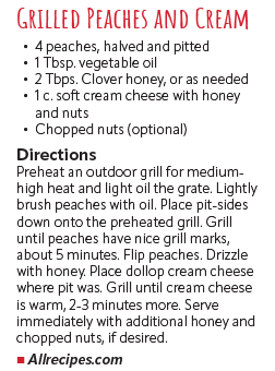 Grilled Peaches and Cream