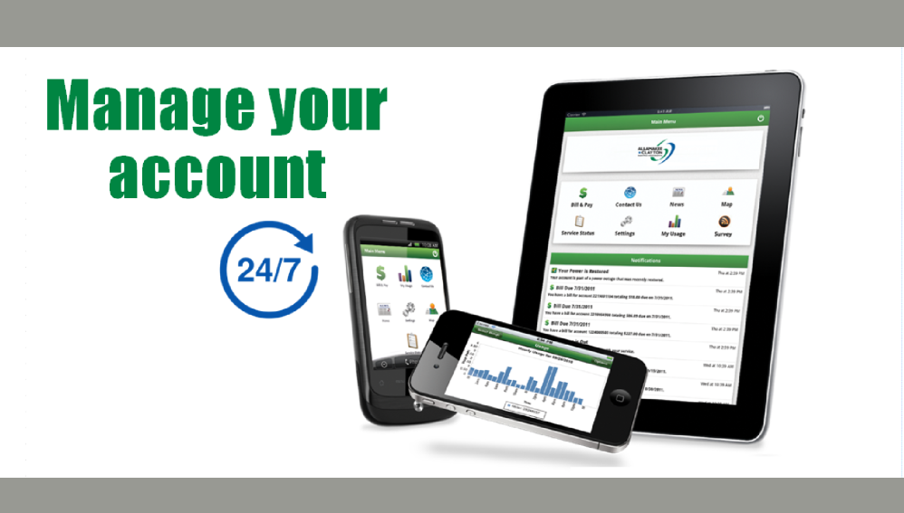Manage your account